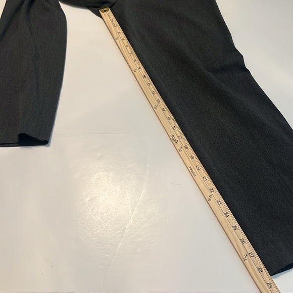 Talbots Refined Bi-Stretch Straight-Leg Pants Charcoal Grey Heather Size 8 - Picture 6 of 13